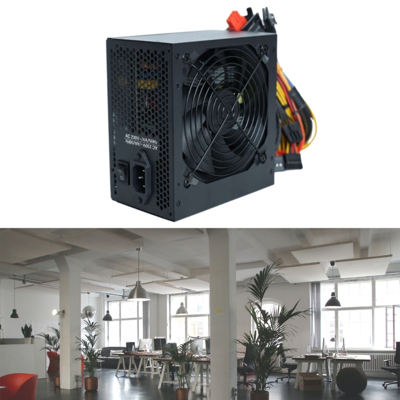 Zzz Gaming PC Power Supply Rated-500W PSU Tambang 24Pin ATX 12V Sumber Modular Penuh