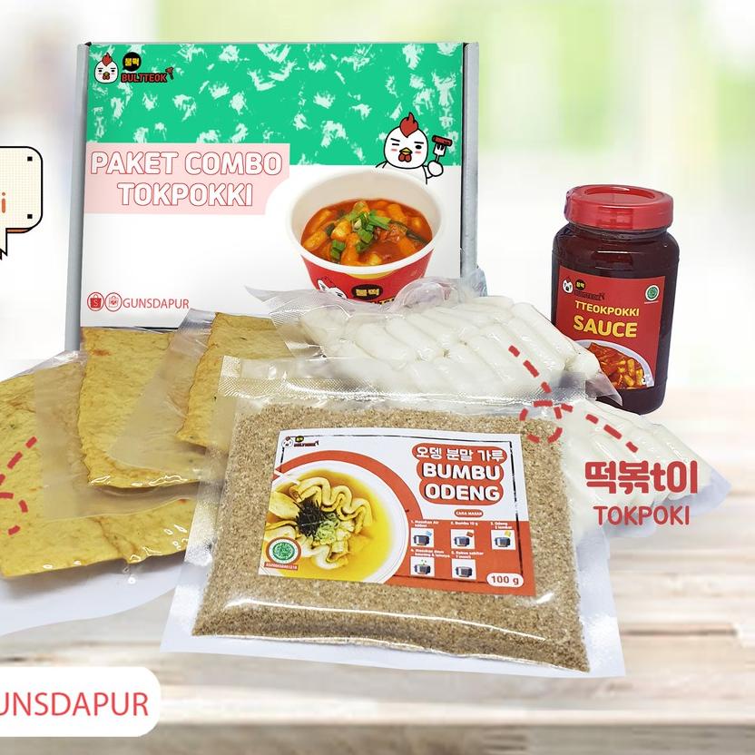 

◘ Paket tokpoki combo tokboki bultteok gunsdapur ala Korea murah ✸