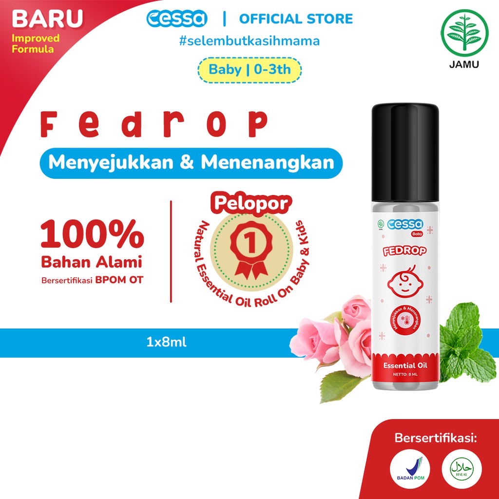 [ML] [100% ORIGINAL] CESSA BABY FEDROP FEVER DROP - ESSENTIAL OIL PENURUN DEMAM BAYI