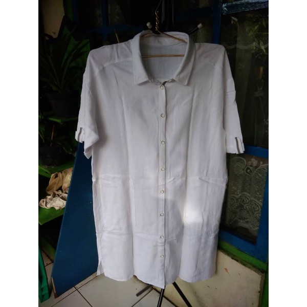 TUNIK - DRESS - DRESS PUTIH - TUNIK PUTIH - PRELOVED -