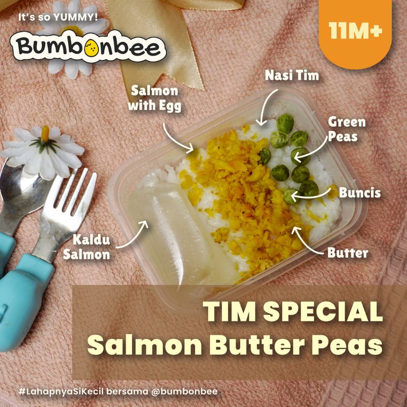 NASI TIM SPECIAL SALMON BUTTER PEAS/NASI TIM MPASI