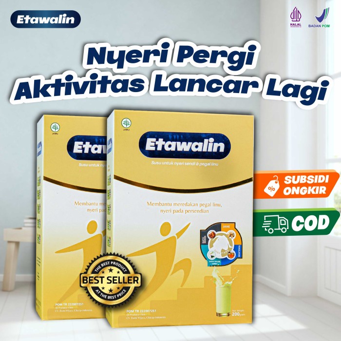 

[ COD ] Etawalin Atasi Neyeri Sendi Dan Tulang Paket 2 Box Susu Kambing Etawa
