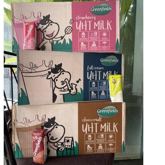 

☑ Greenfields Susu UHT Mini 125 ml Full Cream / Strawberry / Chocolate Greenfield Surabaya ➽