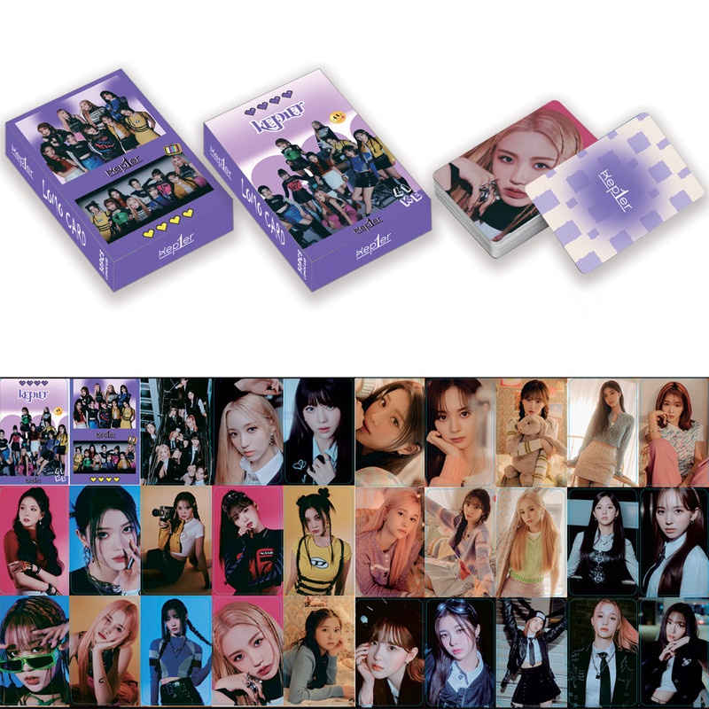 30pcs/box KEP1ER Seperti Photocard Ungu XIAOTING MASHIRO YUJIN YESEO DAYEON HIKARU Lomo Kartu Kpop Postcards READY STOCK