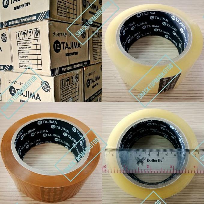 

Lakban Bening / Coklat 2Inch(45mm) 90Yards Tajima Black Hawk PER DUS