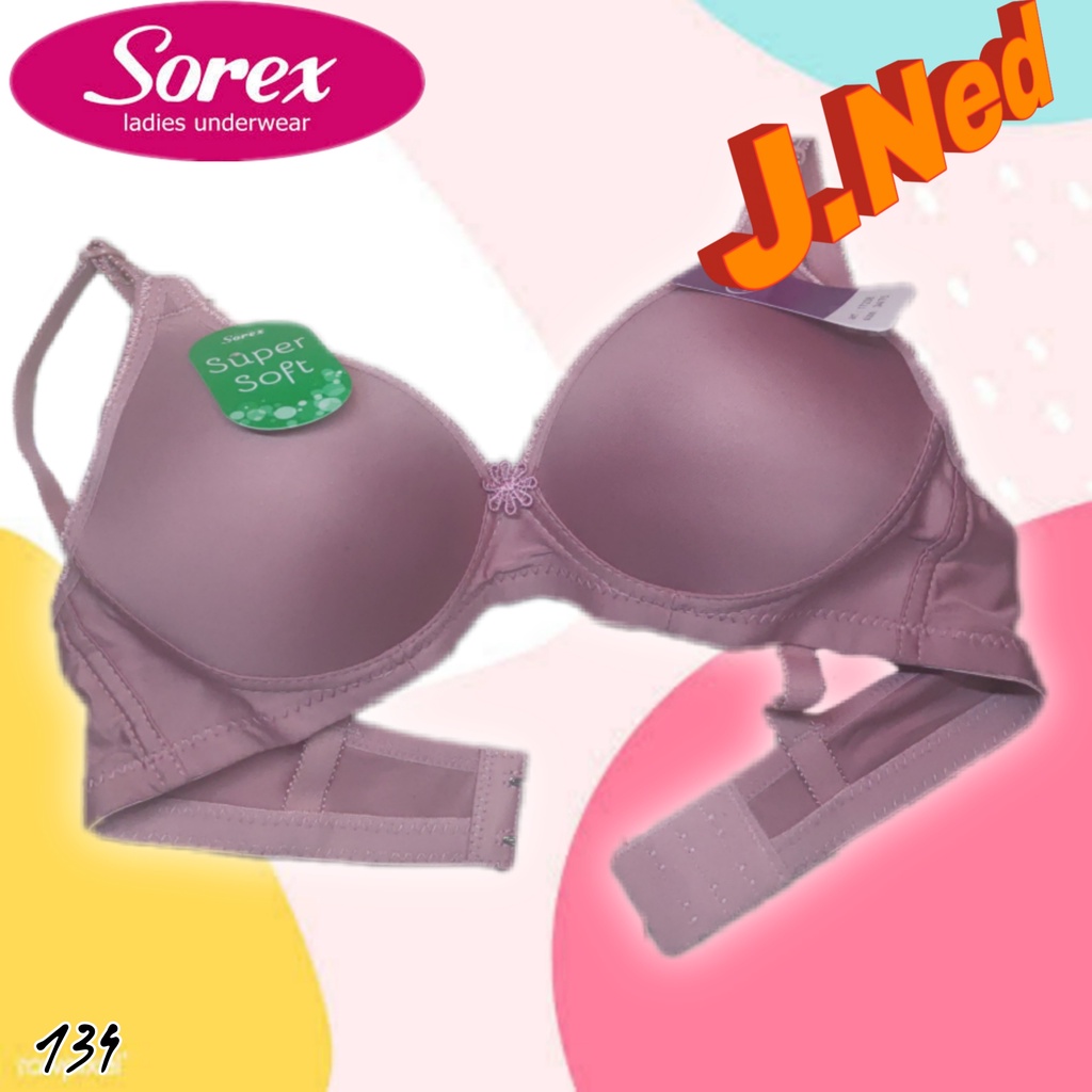 J134 BRA WANITA SOREX  BRA BUSA TANPA KAWAT CUP B  SIZE 36