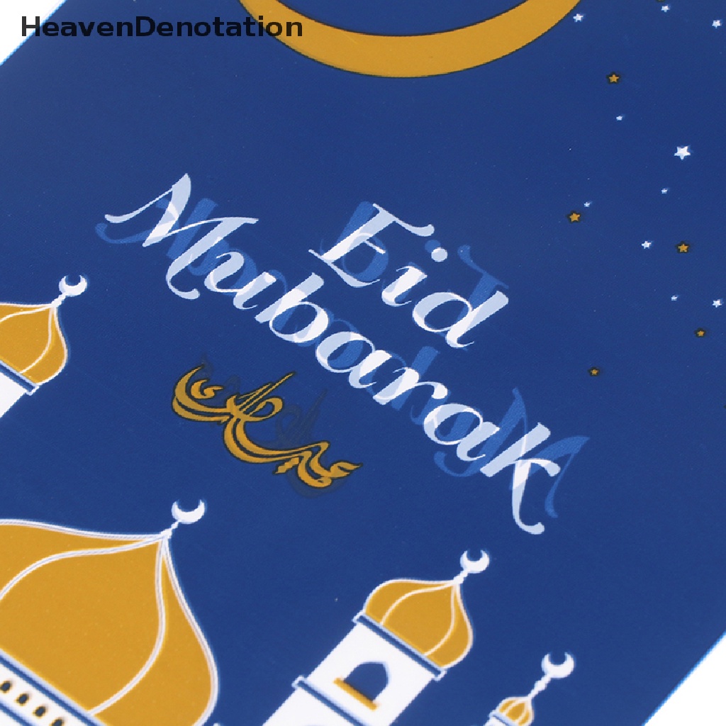 [HeavenDenotation] 50pcs Kantong Bingkisan Eid Mubarak Plastik OPP Permen Cookie Bag Ramadan Kareem Decor HDV