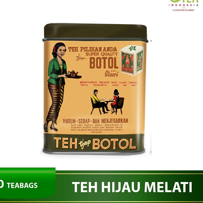 

✷ Teh Celup Cap Botol Hijau Aroma Melati Vintage 20 Bags - Floating Bag ✲