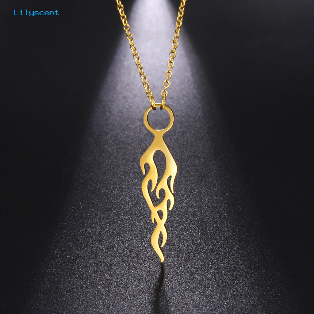 [LS] Liontin Kalung Warna Solid Berongga Keluar Indah Aksesori Perhiasan Dekoratif Permukaan Halus Bentuk Tahan Lama Wanita Kalung Hadiah