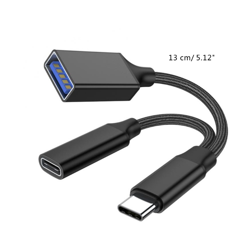 Zzz USB C OTG, Adaptor Telepon USB C 2.0 Charging-Port Dengan Adaptor 10WPD Cocok Untuk Hp Laptop