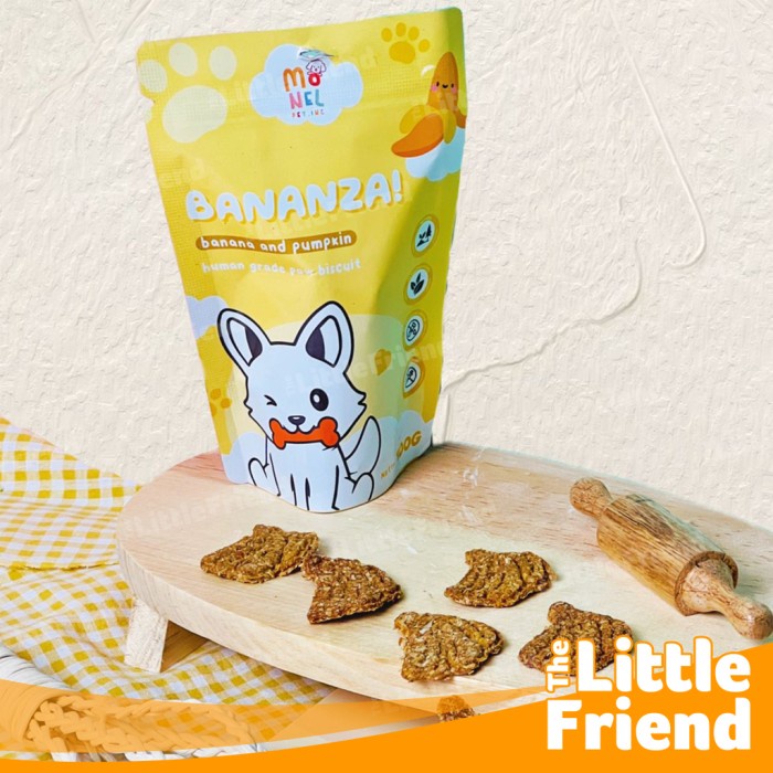 Biskuit Anjing Snack Dog Cemilan Kucing MONEL Bananza Tuna Paw Pleaser