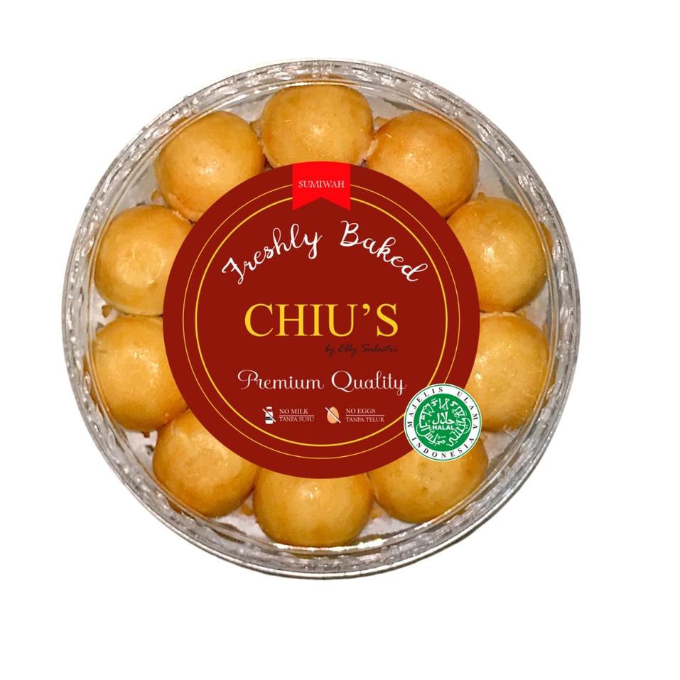 

☺ CHIU'S Kue Kering Vegan / Vegetarian Tanpa Telur Nastar Nanas ☏