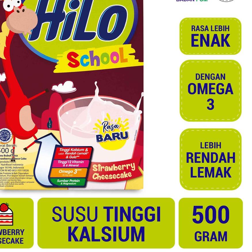 

TERLARIS BRANDS FESTIVAL Hilo School Susu Bubuk Strawberry Cheesecake 500gr 