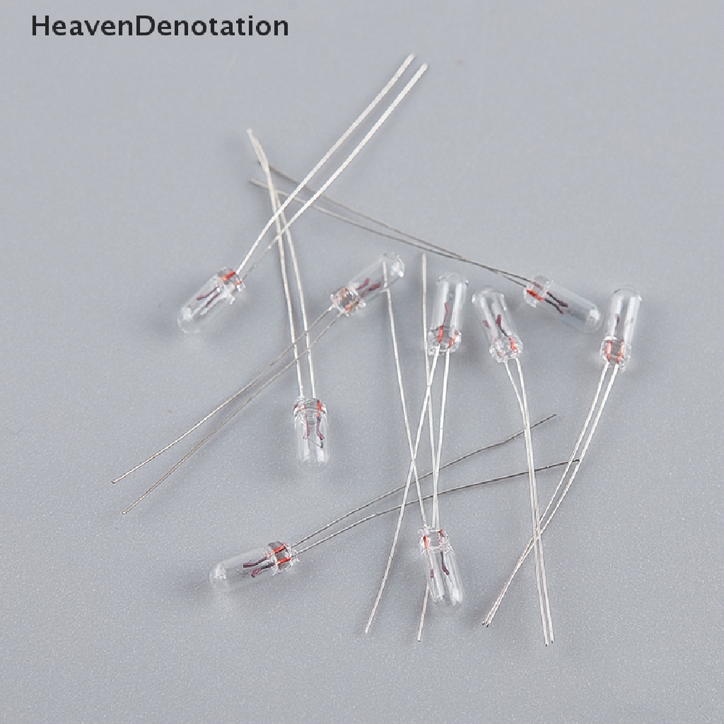 [HeavenDenotation] 10pcs Mini 3 / 4 / 5mm 3 / 6 / 12 / 24V Lamp Light Bulb Edison Incandescent Filament Rice HDV