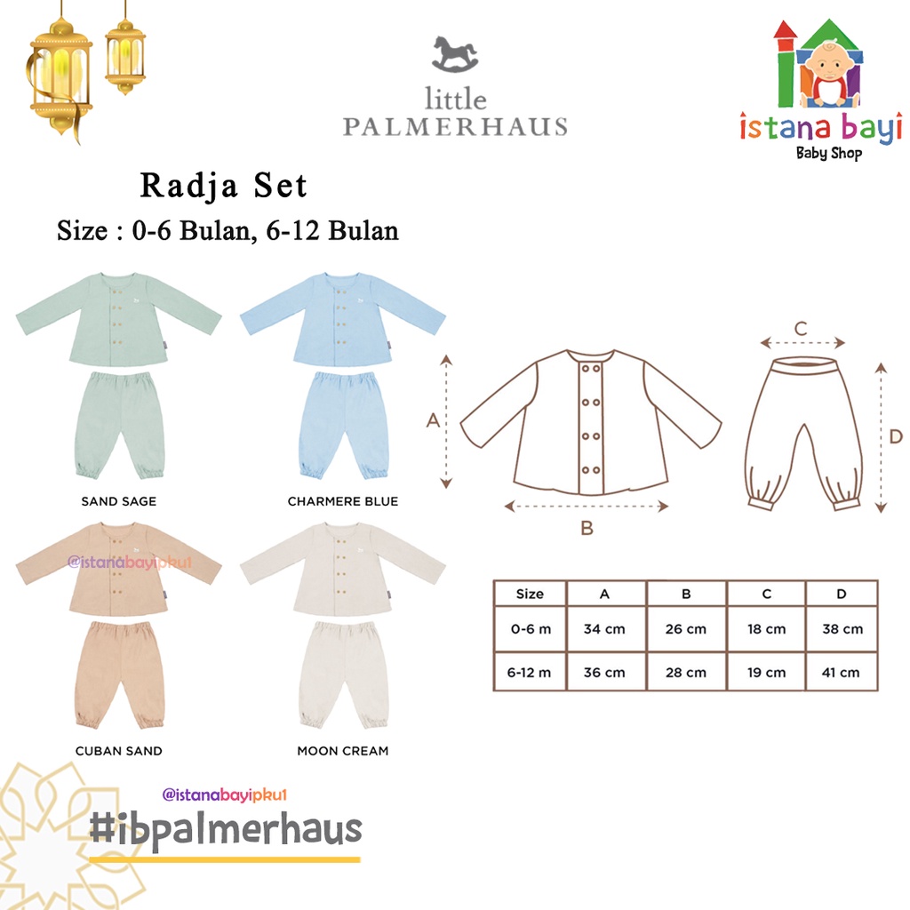 Little Palmerhaus Radja Set / Setelan Anak Perempuan - IED COLLECTION