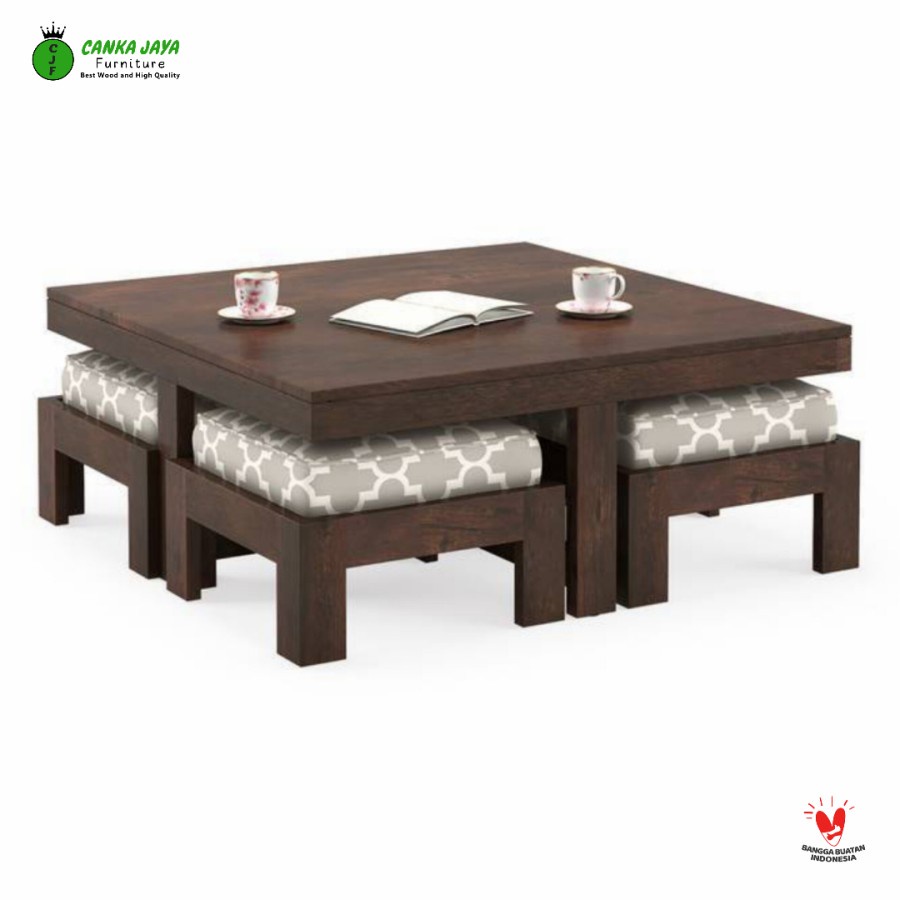 CANKA Kaviha - Satu Set Kursi Santai Ruang Tamu Minimalis Sudut Sofa