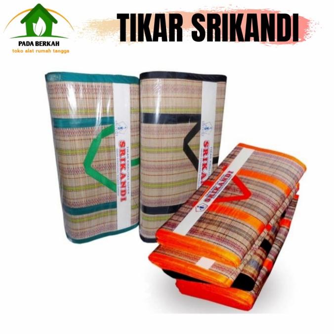 TIKAR SAMAK LIPAT PIKNIK MENDONG SRIKANDI TIKAR LIPAT BAHAN RUMPUT