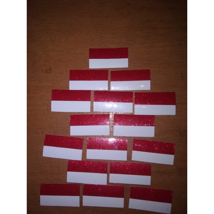 

Stiker Bendera Merah Putih Kelap Kelip / Stiker 17 Agustusan