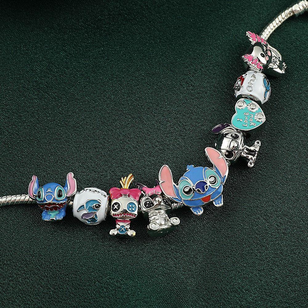Mxbeauty Stitch Gelang Hadiah Anime Elegan Kreatif Perhiasan Fashion Manik Indah Gelang