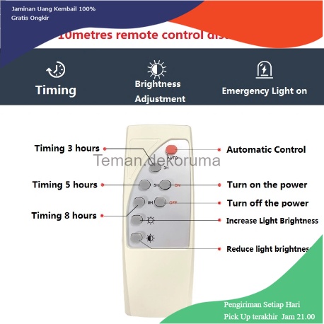 TD - LMP Mantianxing Lampu Dinding Solar LED Outdoor Light IP66 45W Cool White - MA457