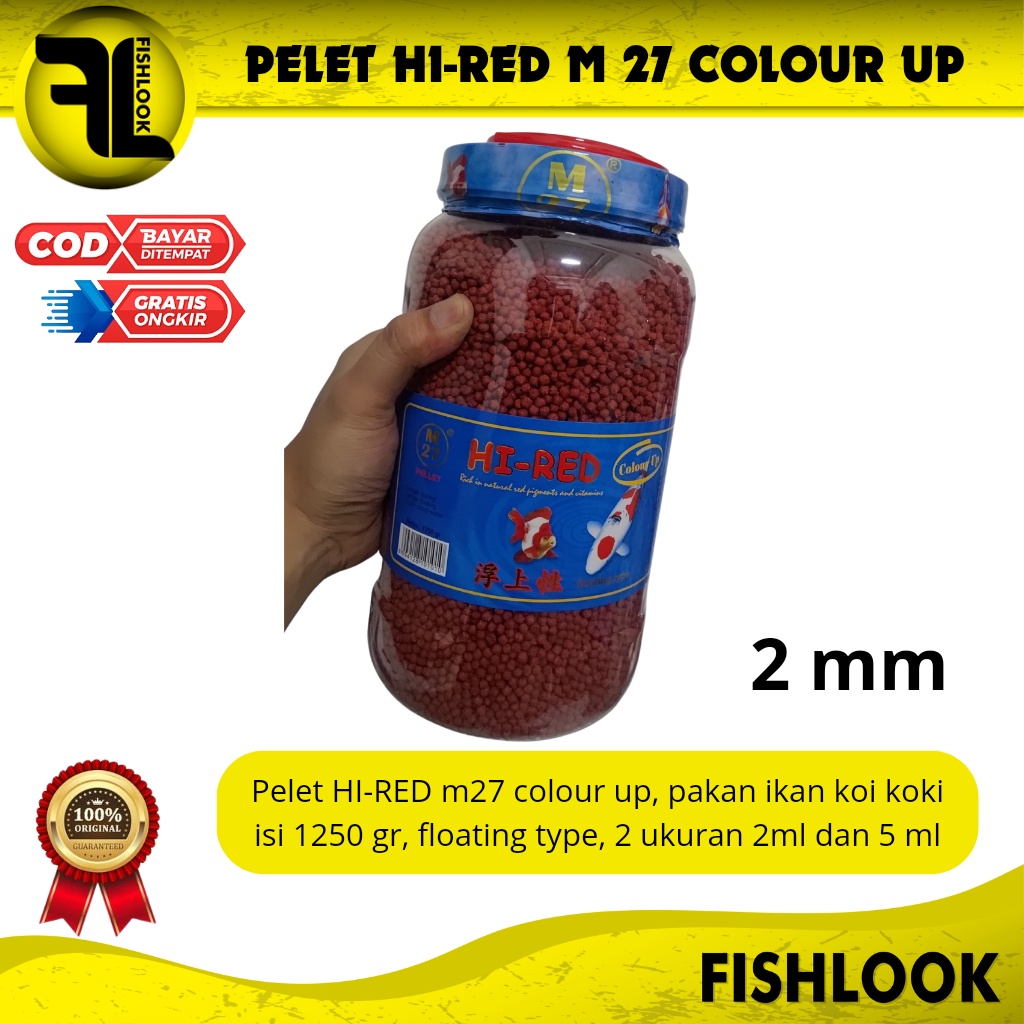 Makanan Ikan Hias Koi Koki Hi Red Hi-Red Mini Small Large Pelet Ikan