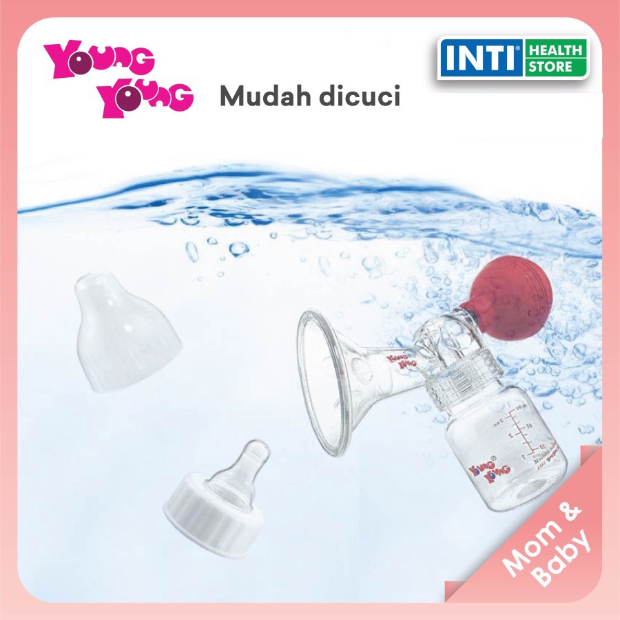 YOUNG YOUNG Pompa Asi Manual Kedap Udara Botol Susu Breast Pump 302