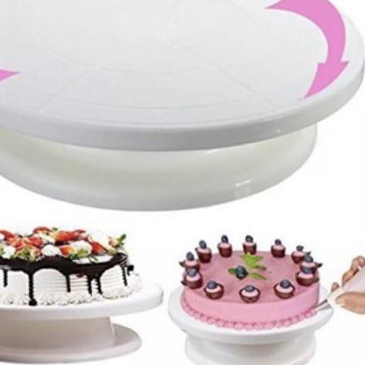 ➮ Meja Putar Kue / Meja Putar Menghis Kue / Cake Turntable ►
