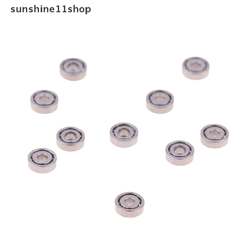 Sho 10pcs 68111 * 3 * 1mm Bantalan Terlindung Dalam Alur Bola Bearing Miniatur N