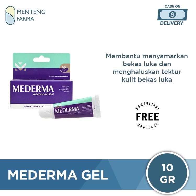 Mederma Proaktif Gel 10 Gr - Menyamarkan Bekas Luka dan Keloid