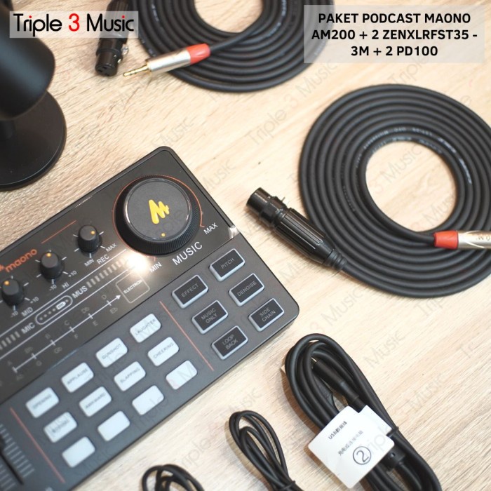 Paket Podcast 2 Orang Maono AM200 With PD100 Broadcast mic