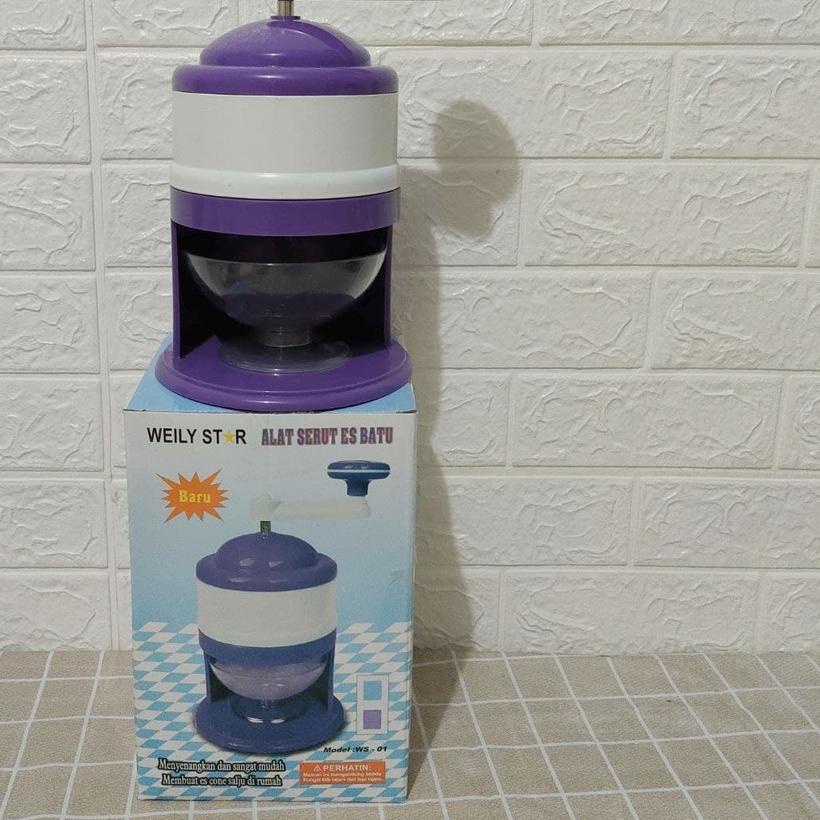 ▼ Yohoyo - Alat Es Batu Portable Mesin Putar Manual Serutan Es Batu Ice Stone Crusher ✸