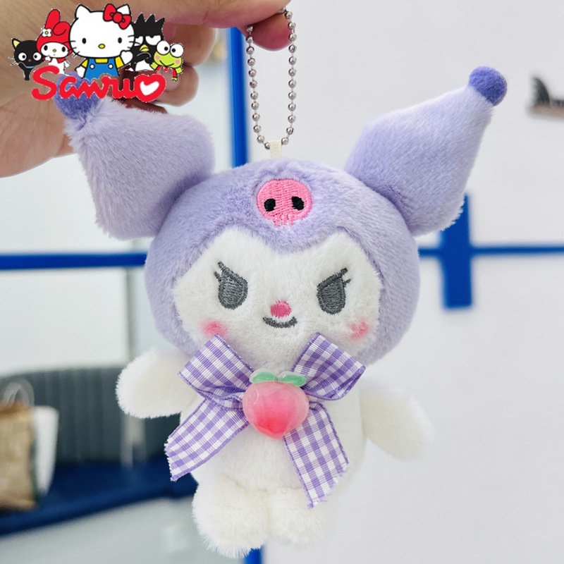 Sanrio Mainan Mewah Imut Kuromi Plushie Sanrio Hello kitty Melody Cinnamoroll Aksesoris Home Decor Boneka Boneka PP Katun