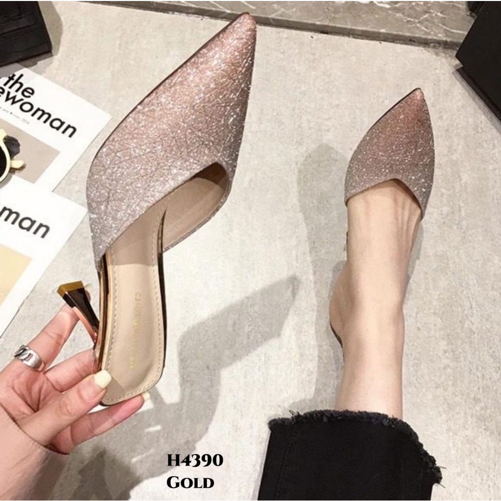 PRF Sepatu Heels Stiletto Fashion Korea H4390