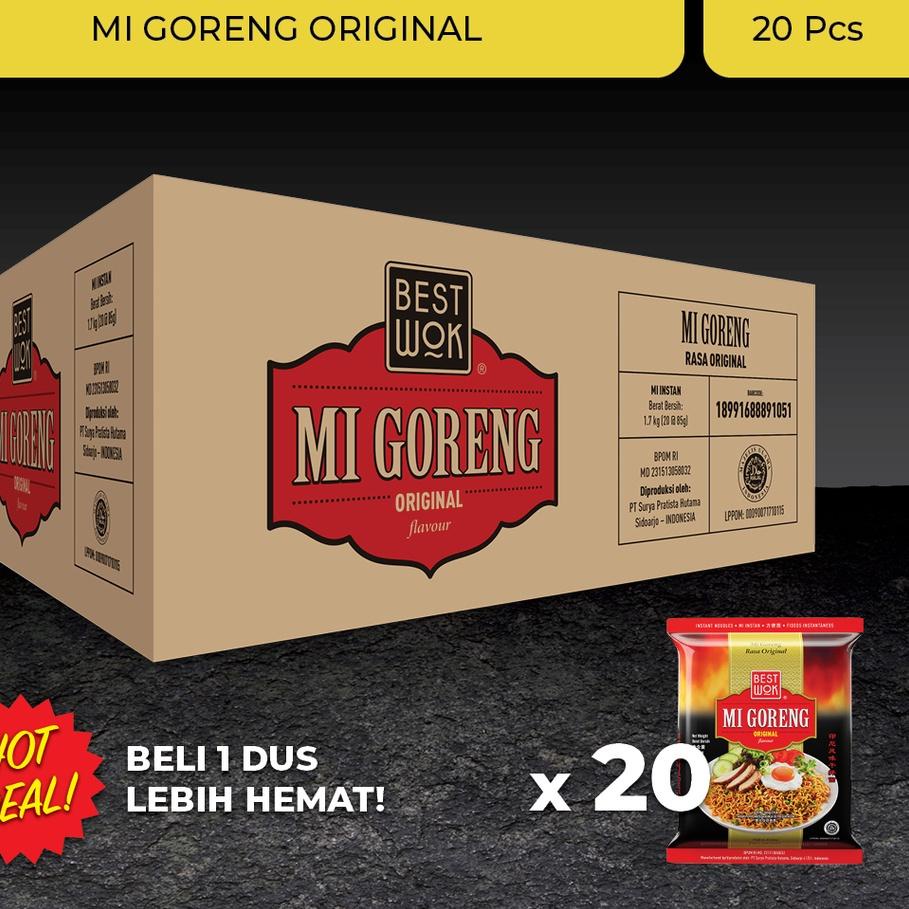 

12.12 SALE Best Wok Mi Goreng Original Dus 20 pcs (Export Multipack) grosir