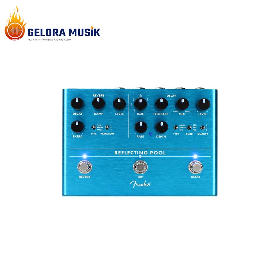 Gitar Efek Fender Reflecting Pool Delay & Reverb Pedal