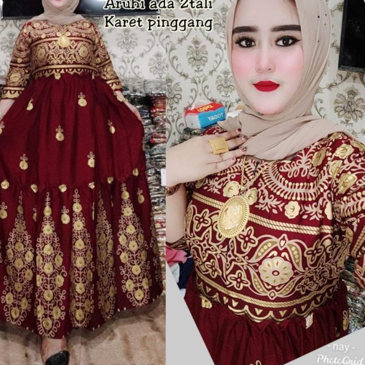 ✴ Gamis hindi Aruhi standar dan Jumbo ❊