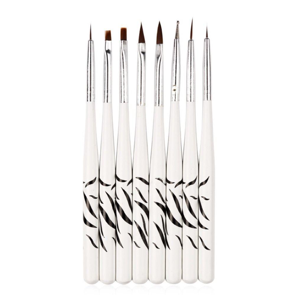 R-FLOWER Gel Nail Brushes Fashion Nail Art Fashion Poly Builder Gel Kuas Liner Tipis