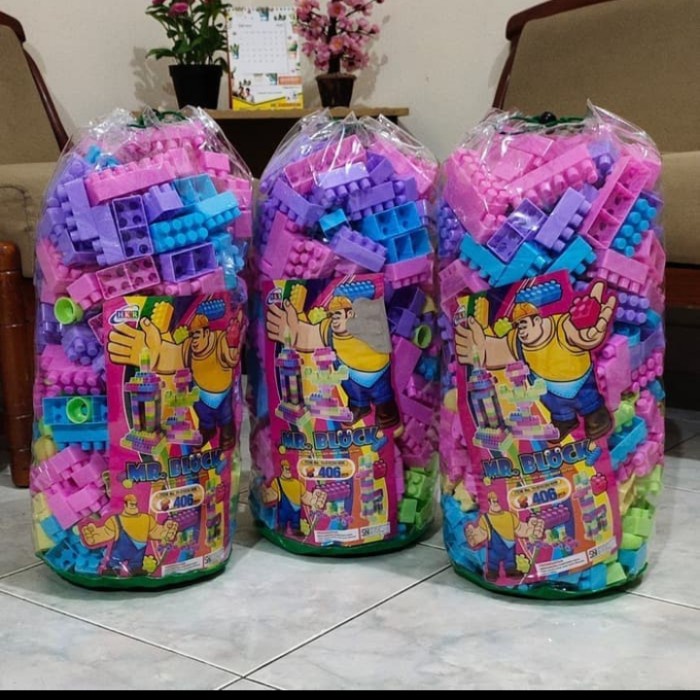 Terlaris Mainan Lego Mr Block Besar 406 Pcs Edukasi