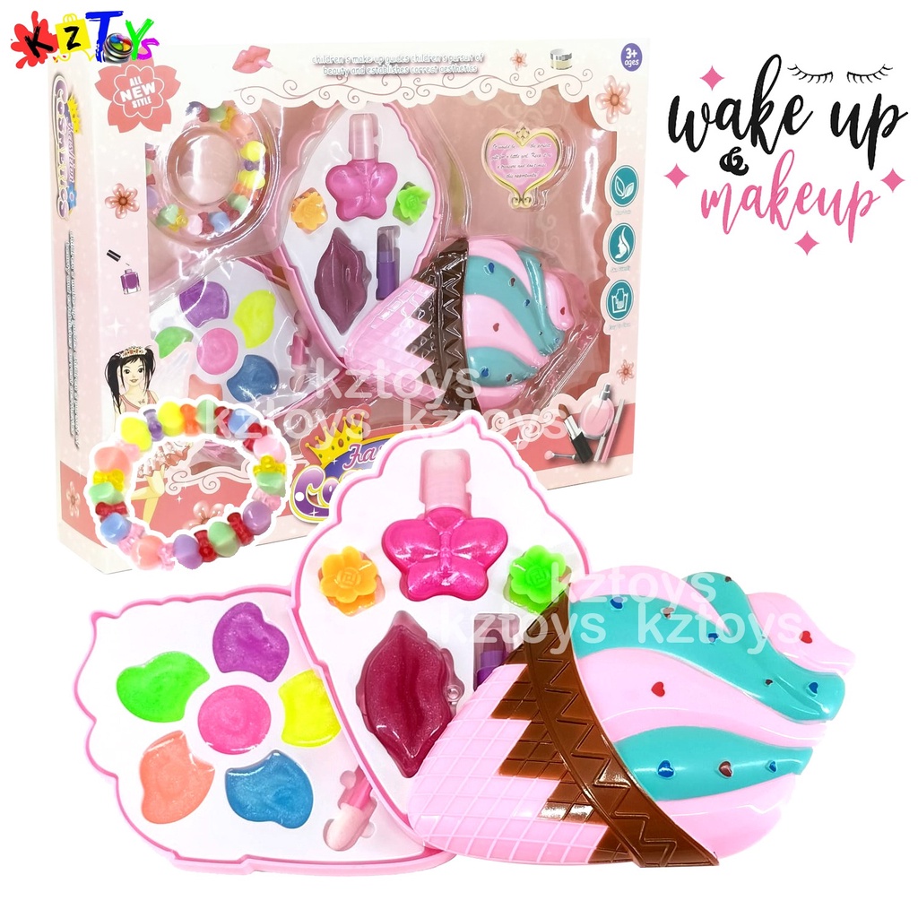 MAINAN ANAK PEREMPUAN MAKEUP SET 3 TINGKAT