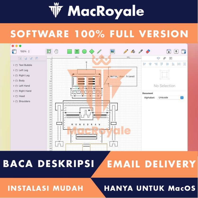 [MacOS] Monodraw Full Version Lifetime Full Garansi