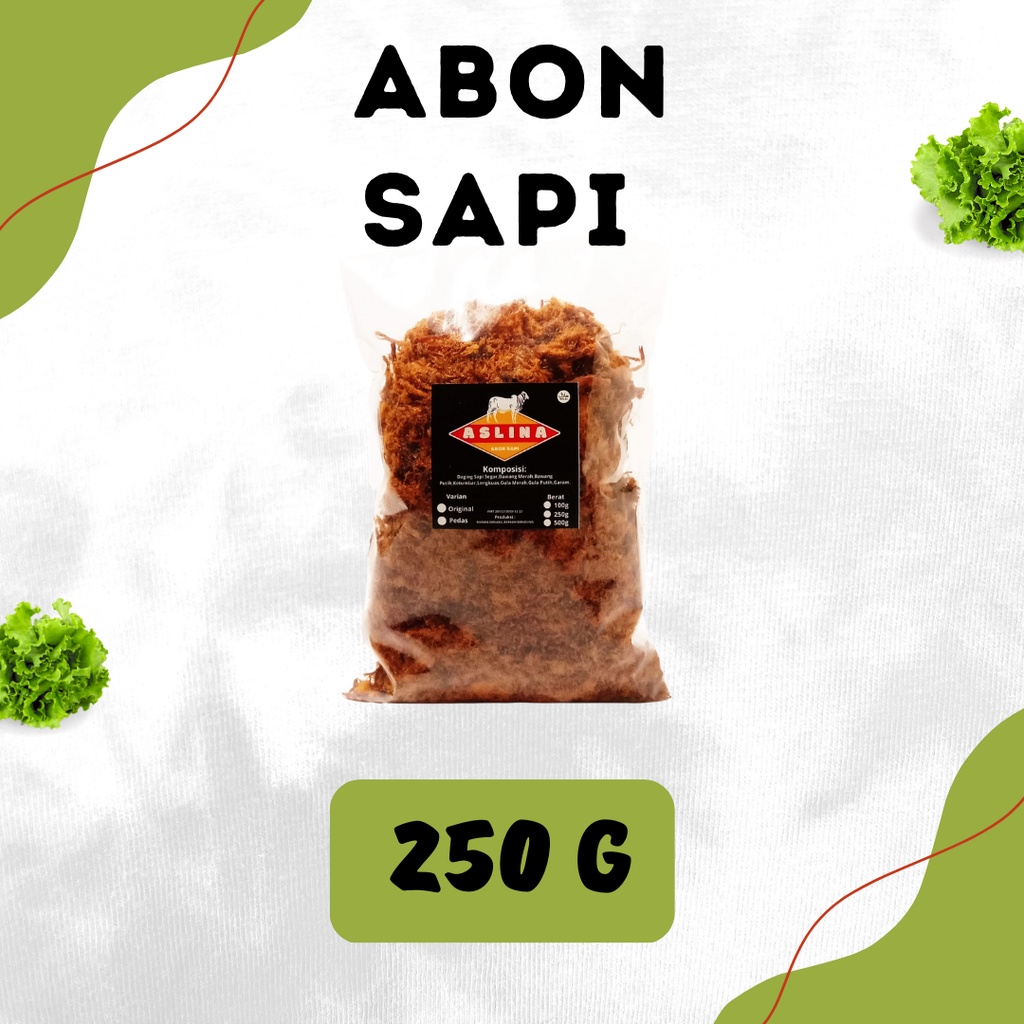 

Abon Daging Sapi Aslina 250g