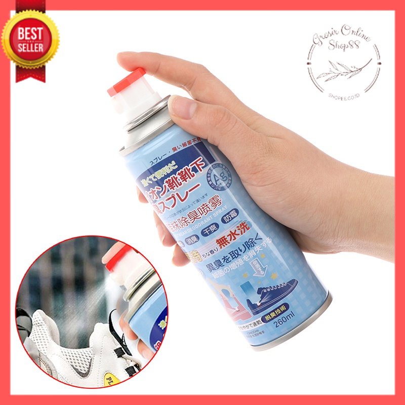 GOS -D404- Spray Penghilang Bau Sepatu - Deodoran Anti Bau Kaki Semprotan Pewangi