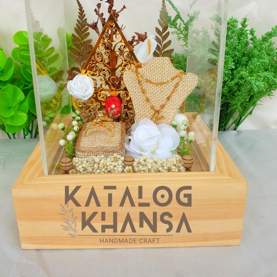 NTI468 Tempat Kalung & Cincin Lamaran Wayang Ring Box Seserahan ||