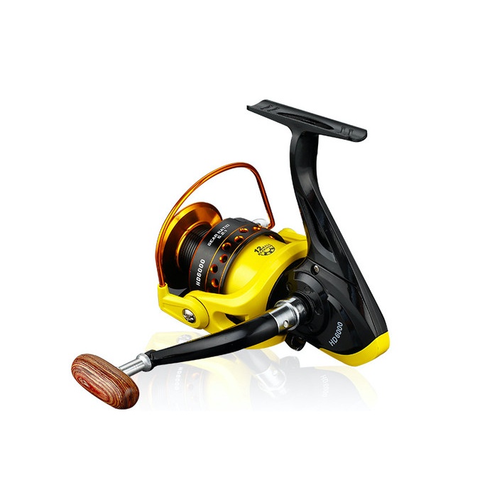 Terlaris Reel Kuning Spool Metal 12Bb Hd Series Lieyuwang 1000-7000
