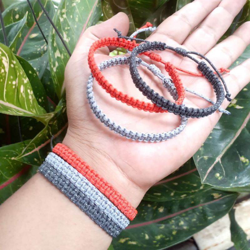 Gelang Prusik Cobra Mini Adjustable Perusik Gunung Microcord Paracord Cocok Untuk Pria Dan Wanita