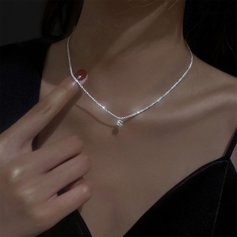 Kalung Choker Rantai Klavikula Berkilau Baru Untuk Wanita Pernikahan Klavikula Rantai Datar Kalung Fashion Perhiasan Hadiah