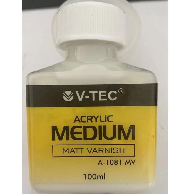 

B34 Pernis V-Tec Acrylic / Varnish Cat Akrilik Medium Varnish 100ml NEW ARRIVAL ポ