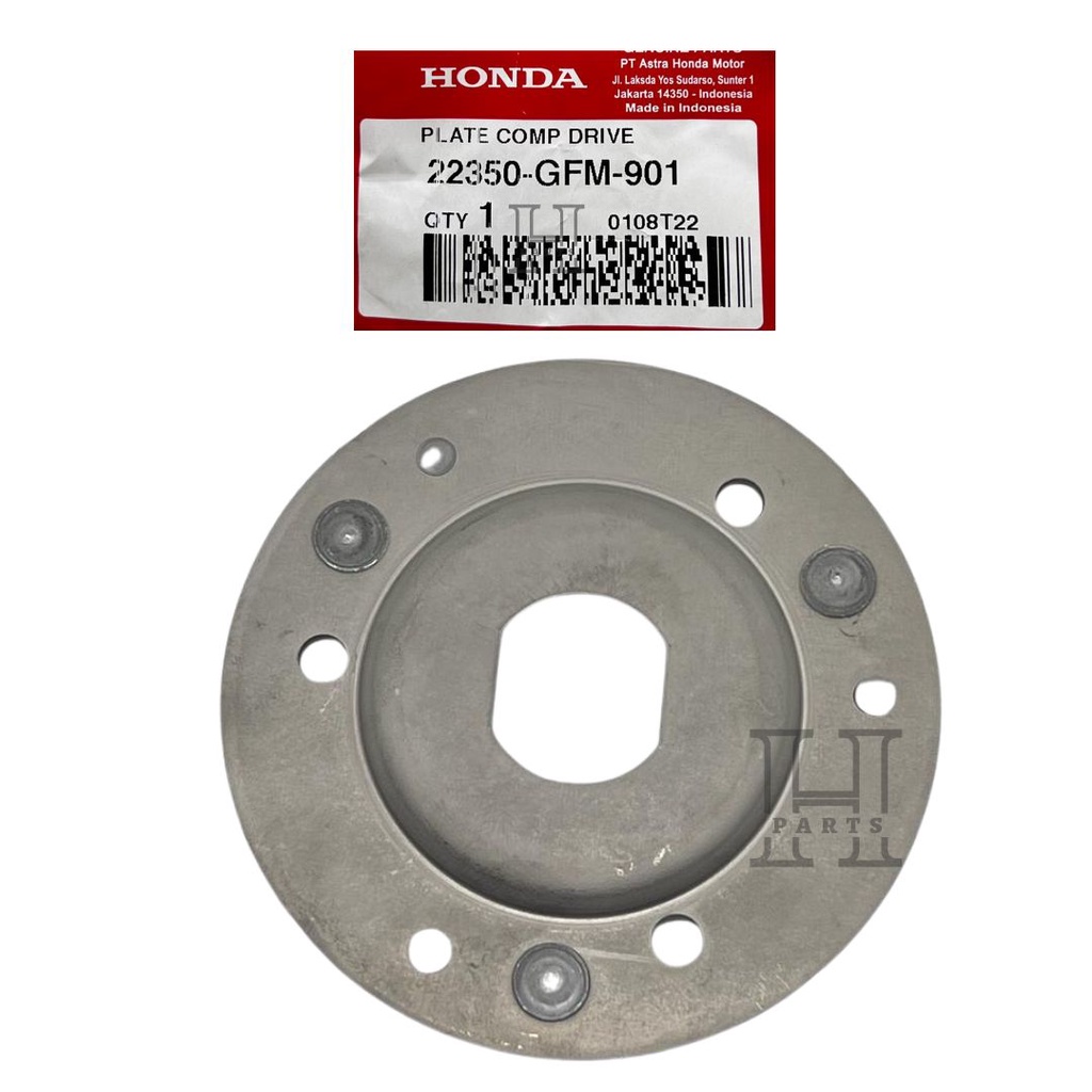 DUDUKAN KAMPAS KOPLING GANDA PLATE COMP DRIVE ADV PCX VARIO 125 150 160 K59 22350-GFM-901 ASLI ORIGINAL AHM HGP HONDA