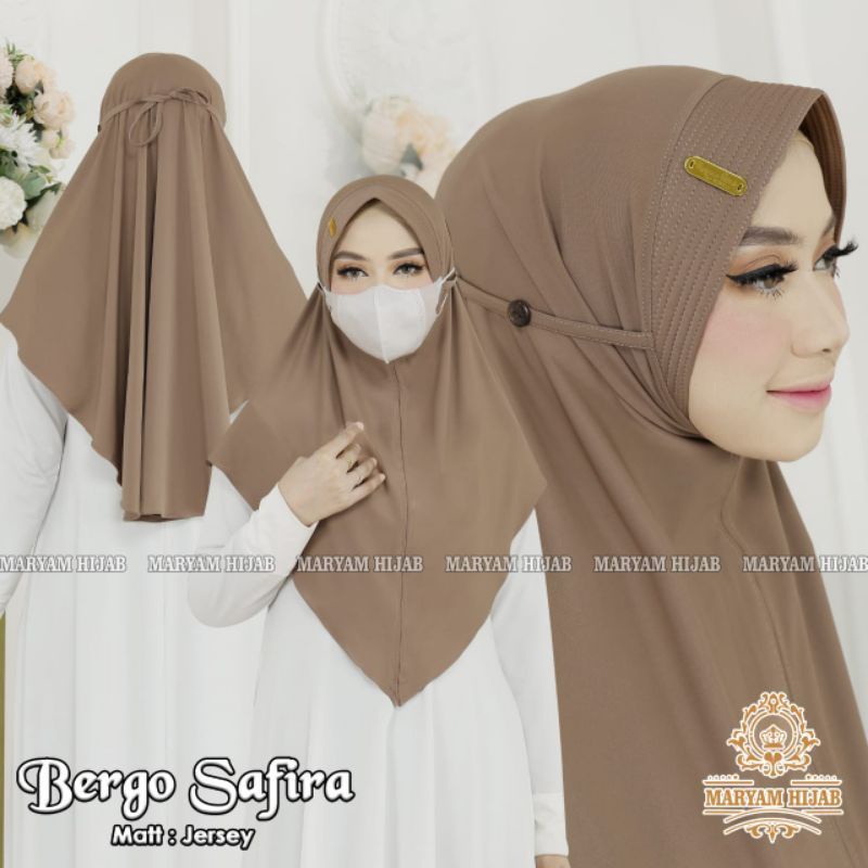 TAHLITA KANCING MASKER JERSEY / JILBAB JERSEY / JILBAB MASKER / JILBAB INSTAN