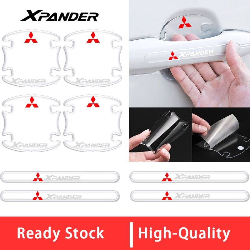 Mitsubishi Xpander Door Handle Protection Mobil Inner Door Bowl Transparan anti Gores Stiker Pelindung Pintu Aksesoris anti Tabrak